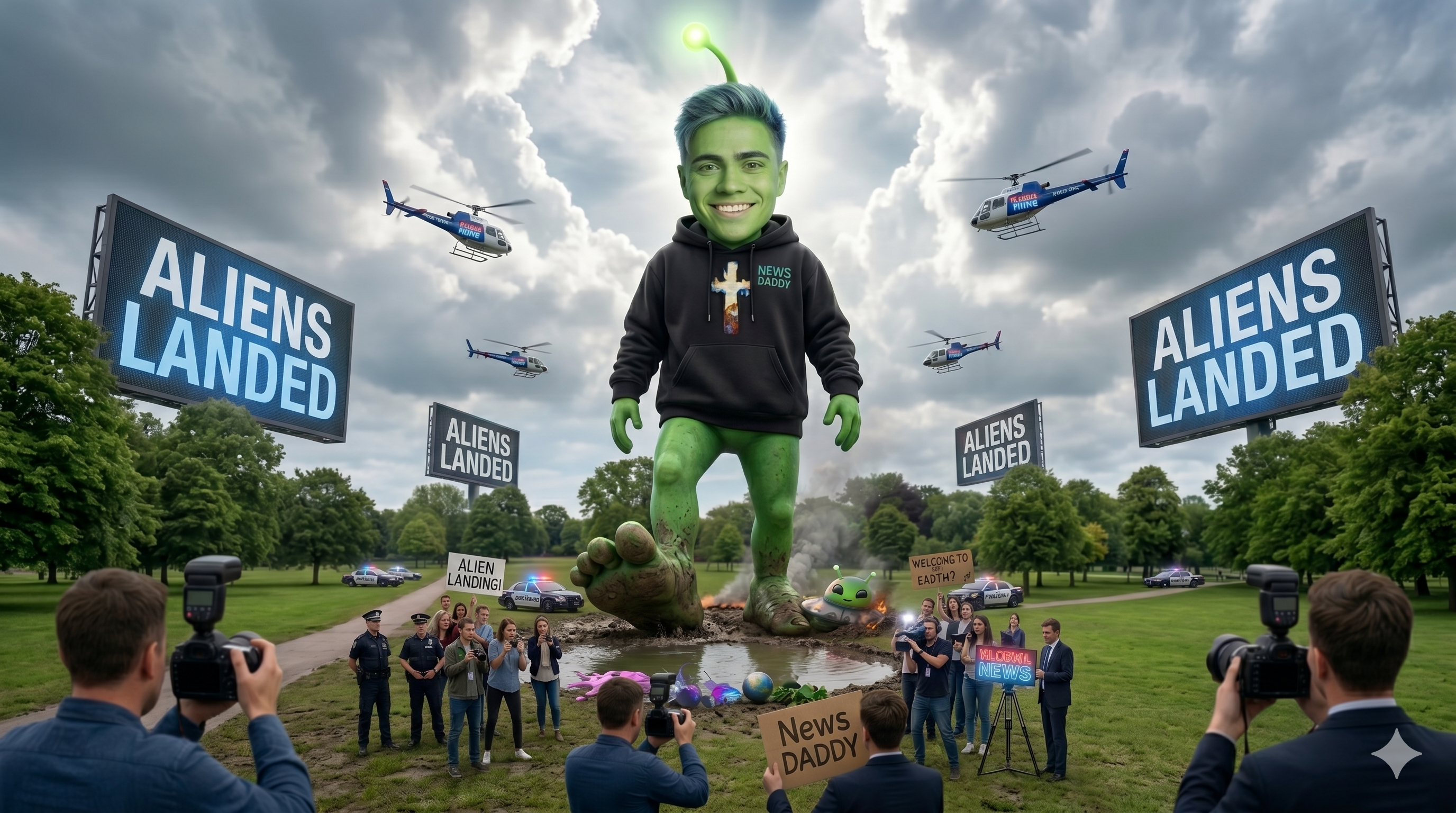 Dylan Page meets aliens
